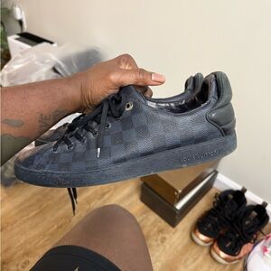 Louis Vuitton Men’s Black Damier Low-Top Sneaker